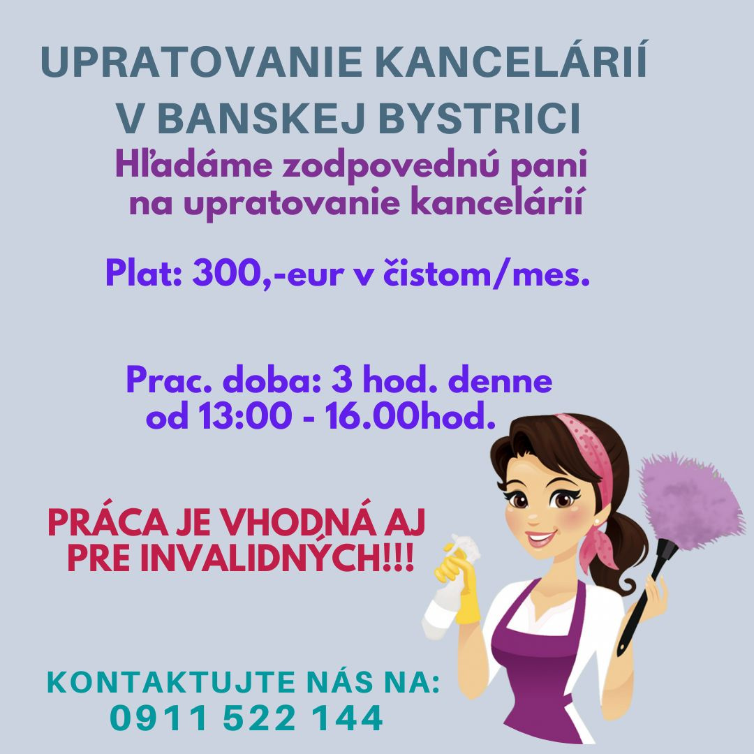 Upratovanie v Banskej Bystrici