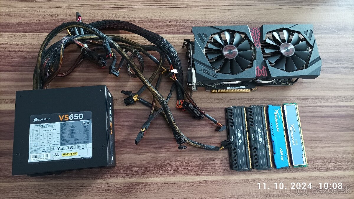 RAM DDR3,Zdroj, Grafiku ,len komplet