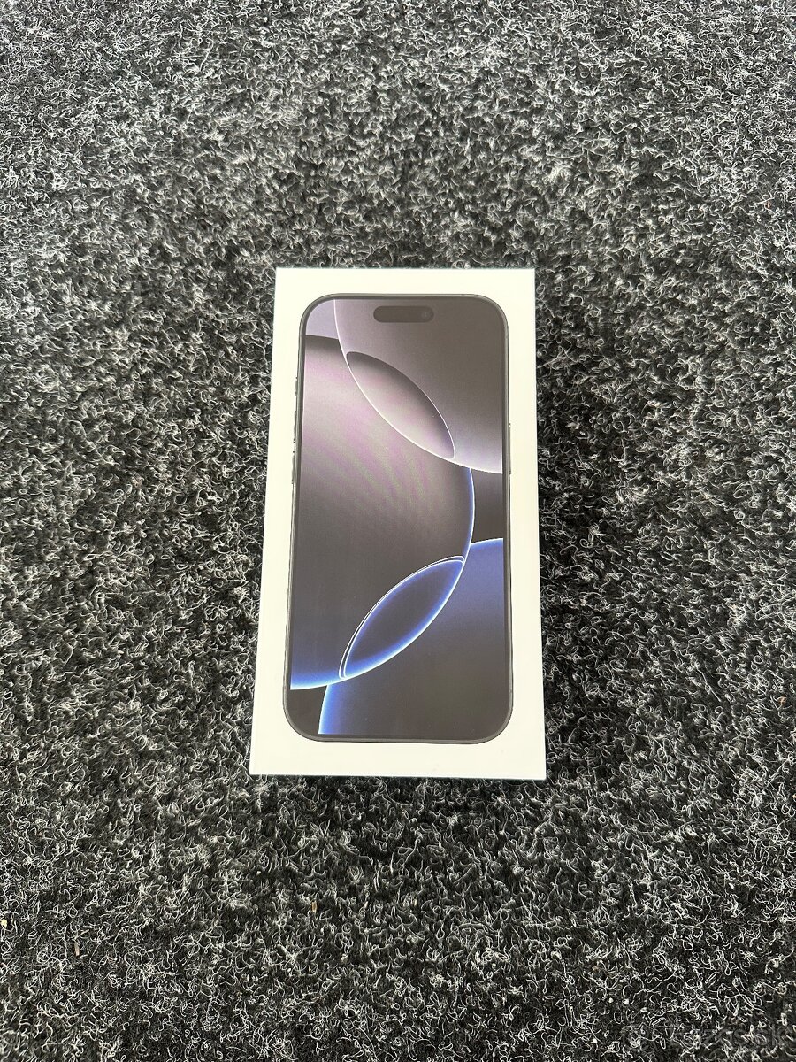 Predám Apple iPhone 16 PRO 128GB Black Titan novy Zabaleny