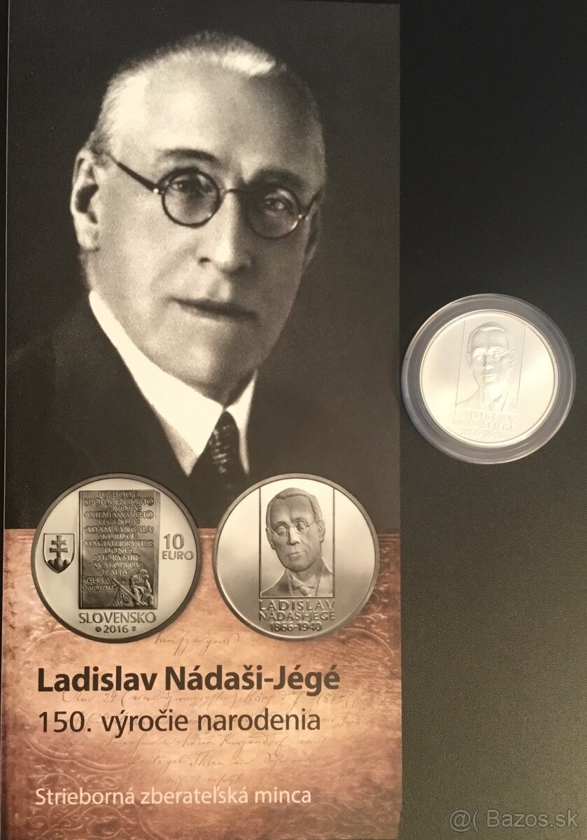 2016/10€ - Ladislav Nádaši-Jégé - 150. výročie narodenia -BK