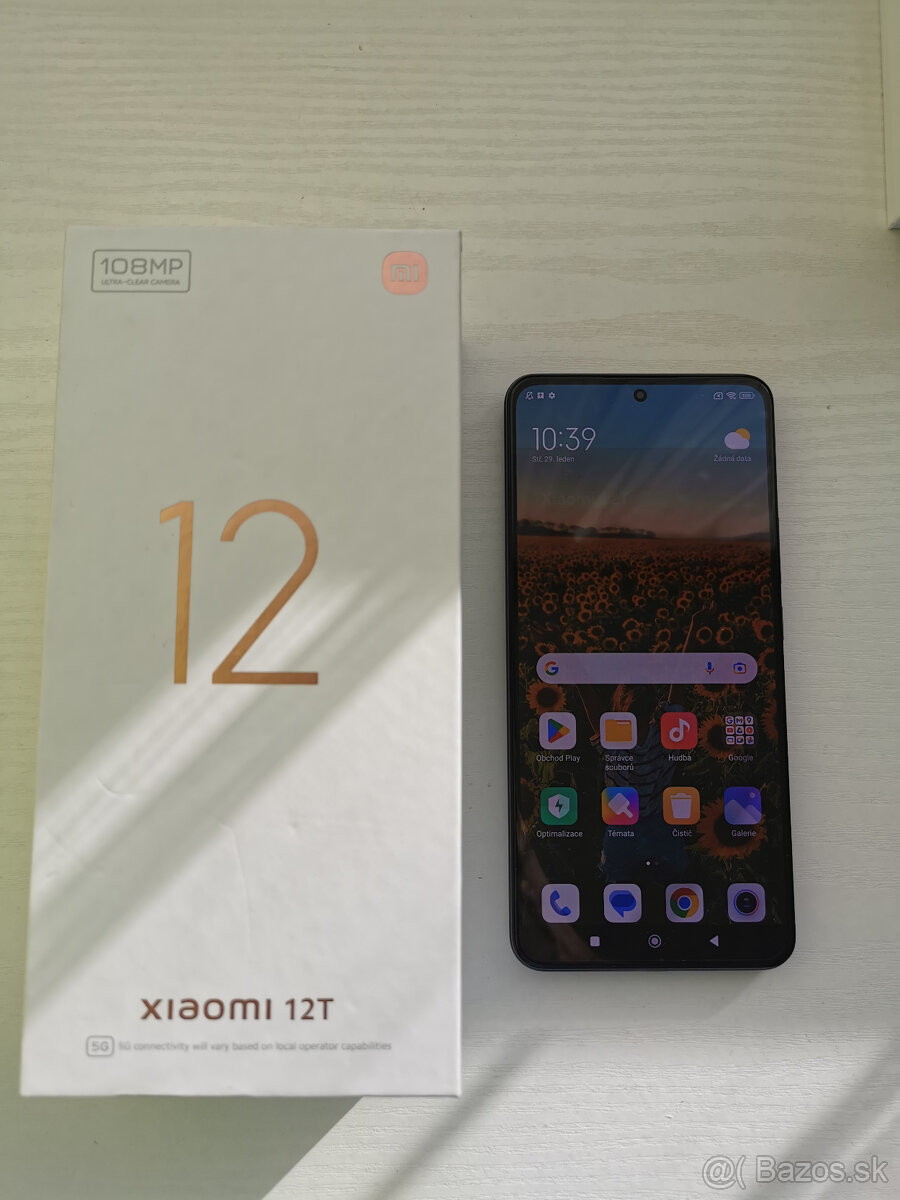 Xiaomi 12T 8/128 GB Black + BT Sluchátka