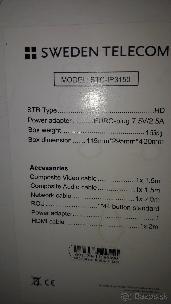 Set Top Box fi SWAN