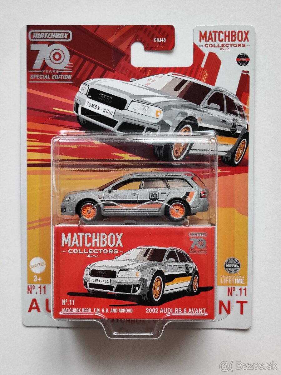 Matchbox Collectors 70th - ´2002 Audi RS6 Avant - Nové Mesto n.Váhom ...