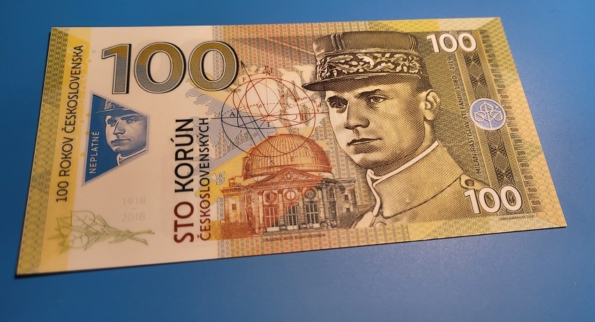 100Kčs Štefánik polymér, Gabriš