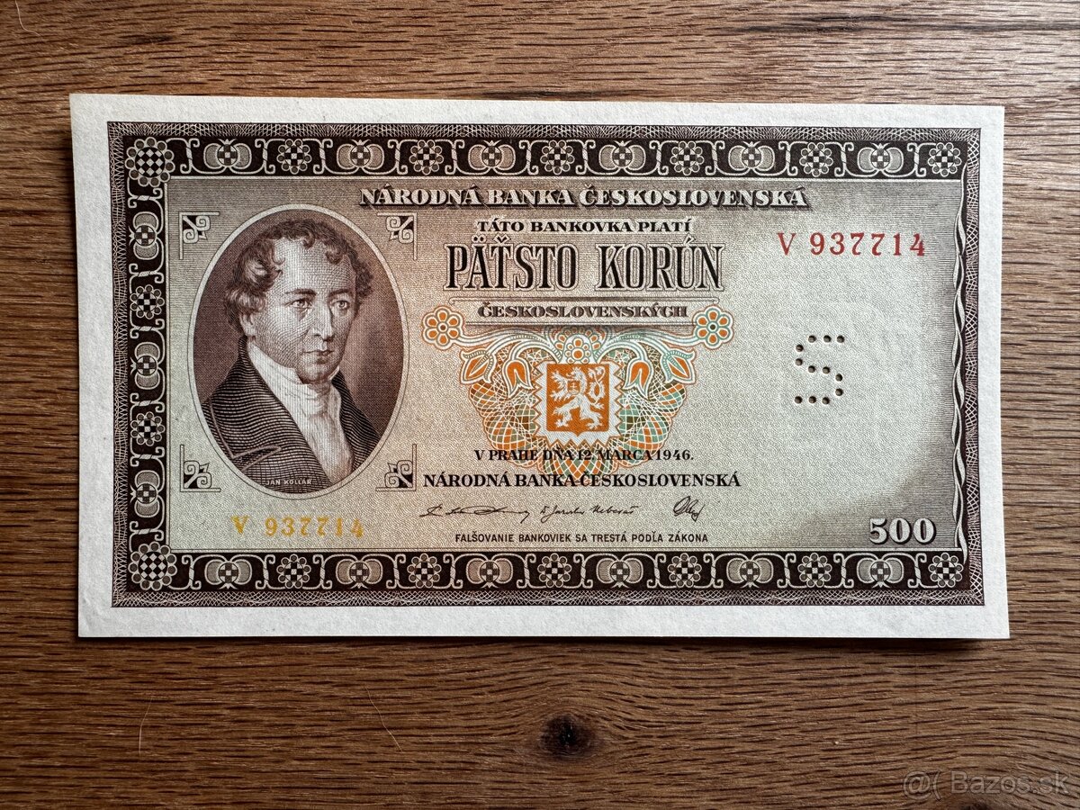 500 Kčs UNC