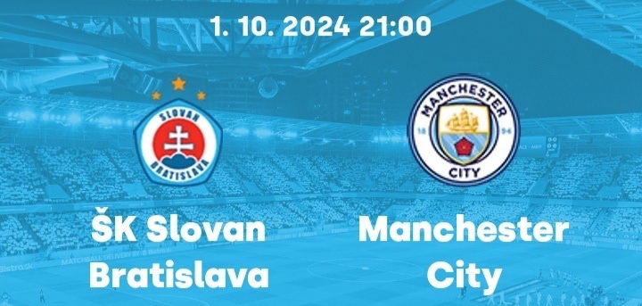 Vstupenky na LM SLOVAN vs Manchester City 01.10