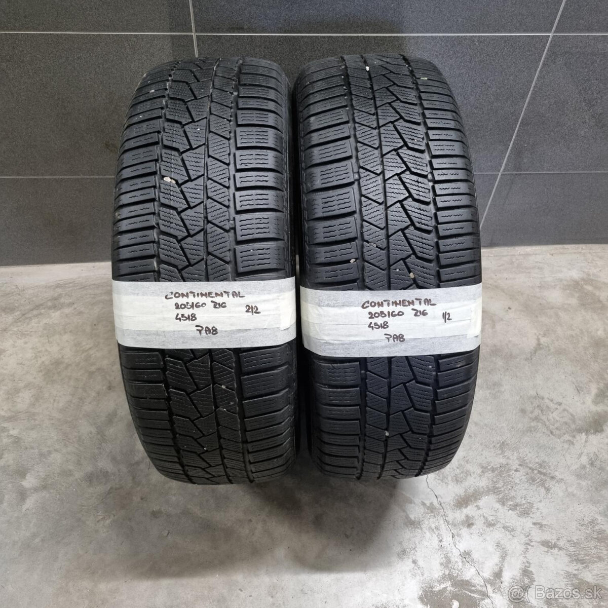 Zimné pneumatiky 205/60 R16 CONTINENTAL DOT4518