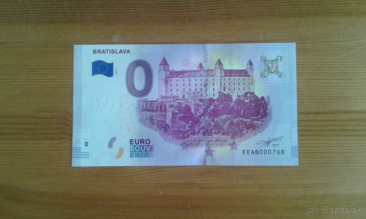 0 euro bankovka BA 2018-1 chyba