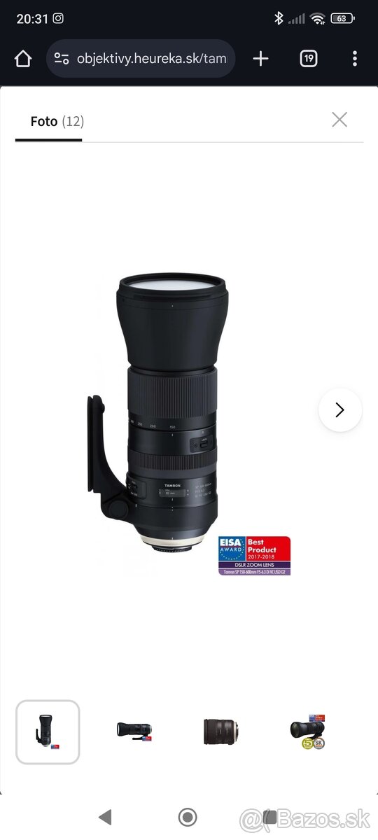 Tamron 150-600 mm canon