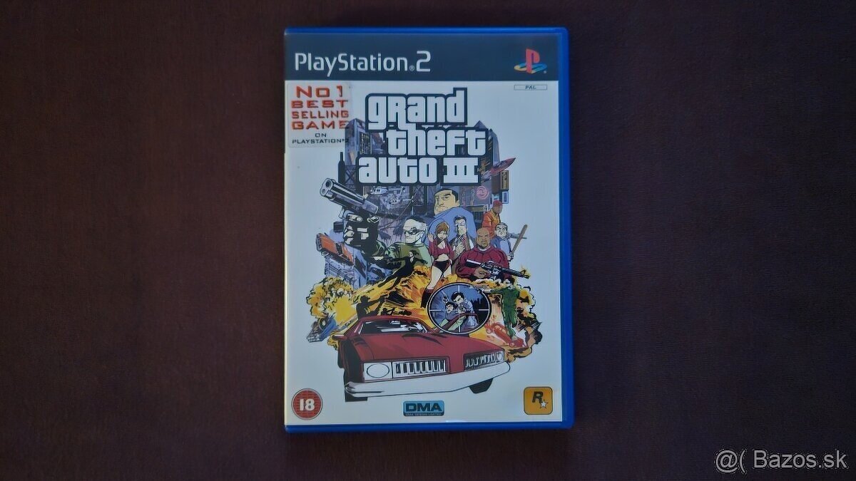 Predam tuto exkluzívnu hru GTA 3 na ps2