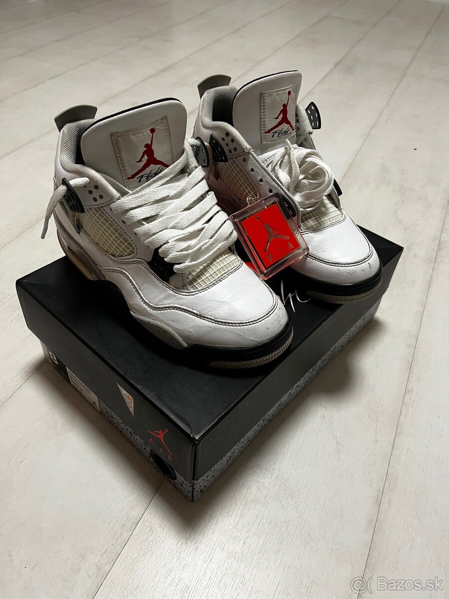 Air Jordan 4 White Cement