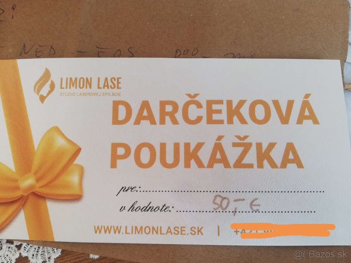 Darčeková poukážka do laseroveho studia