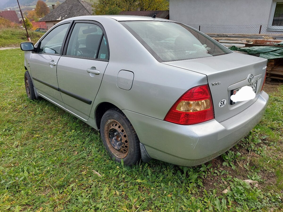 Predám nahrandne diely Corolla e12 sedan 02-07 1.4 Vvti 4ZZ