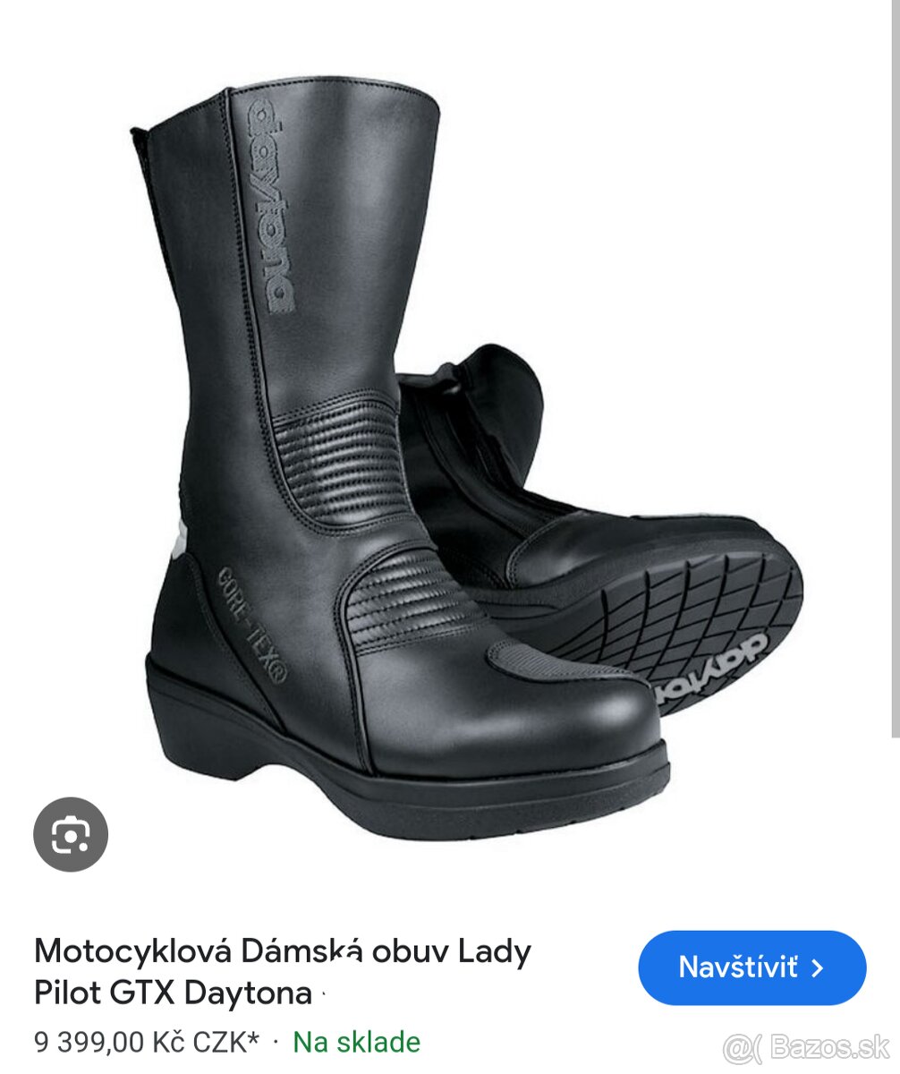 damske moto cizmy DAYTONA goretex, velkost 40