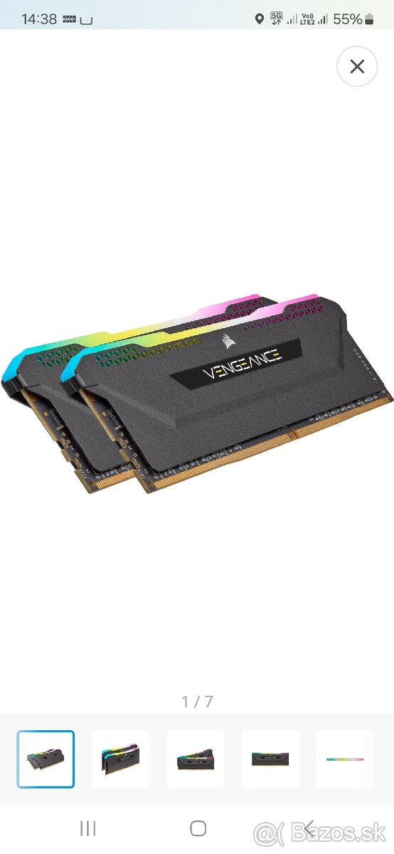 Corsair 32 GB KIT DDR4 3600 MHz CL18 VENGEANCE RGB