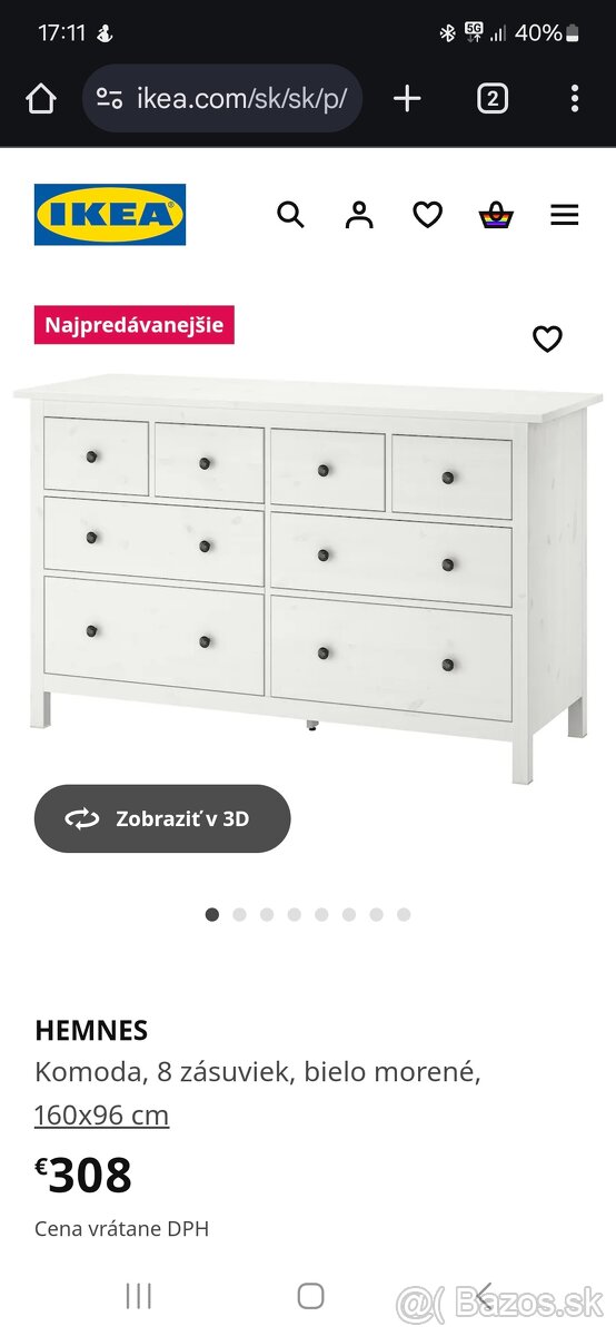 Komoda Hemnes