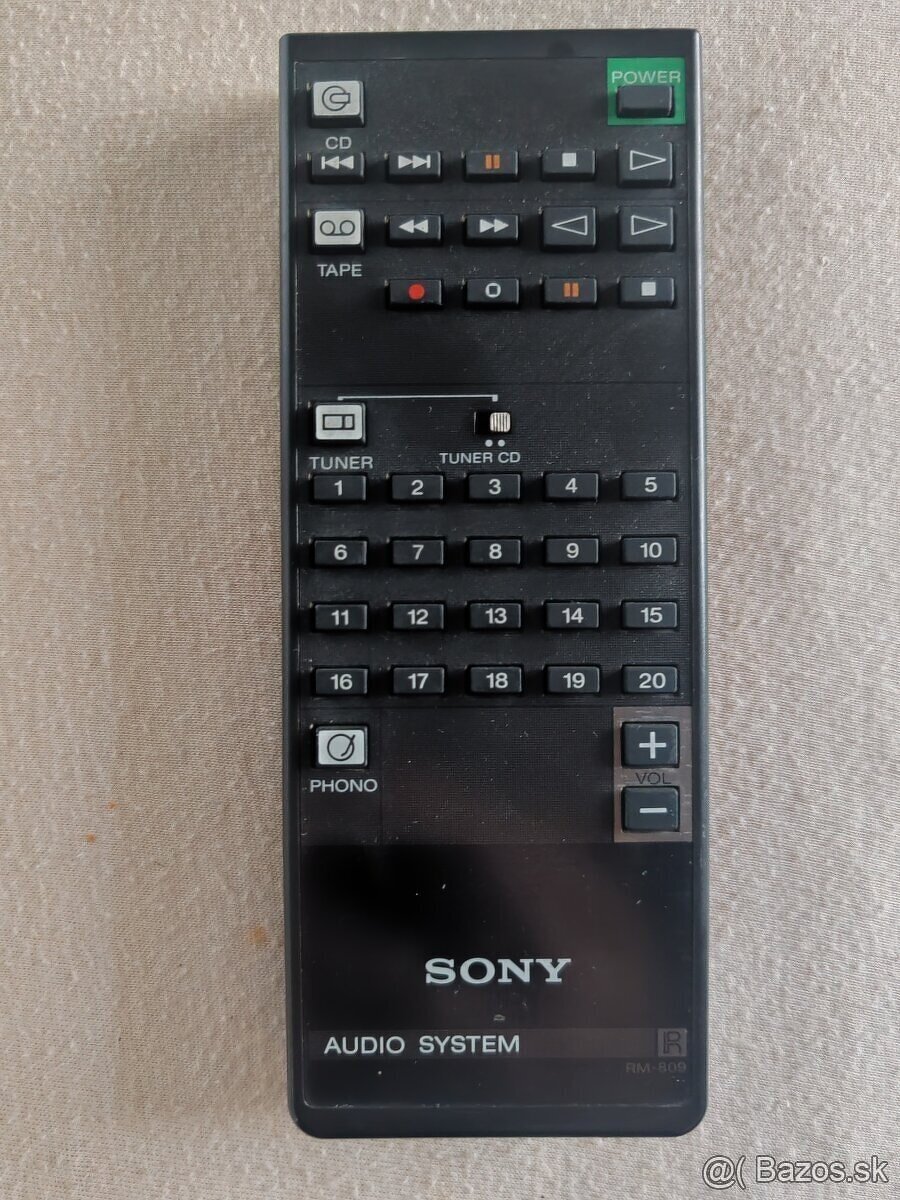 Sony fh 909r remote control