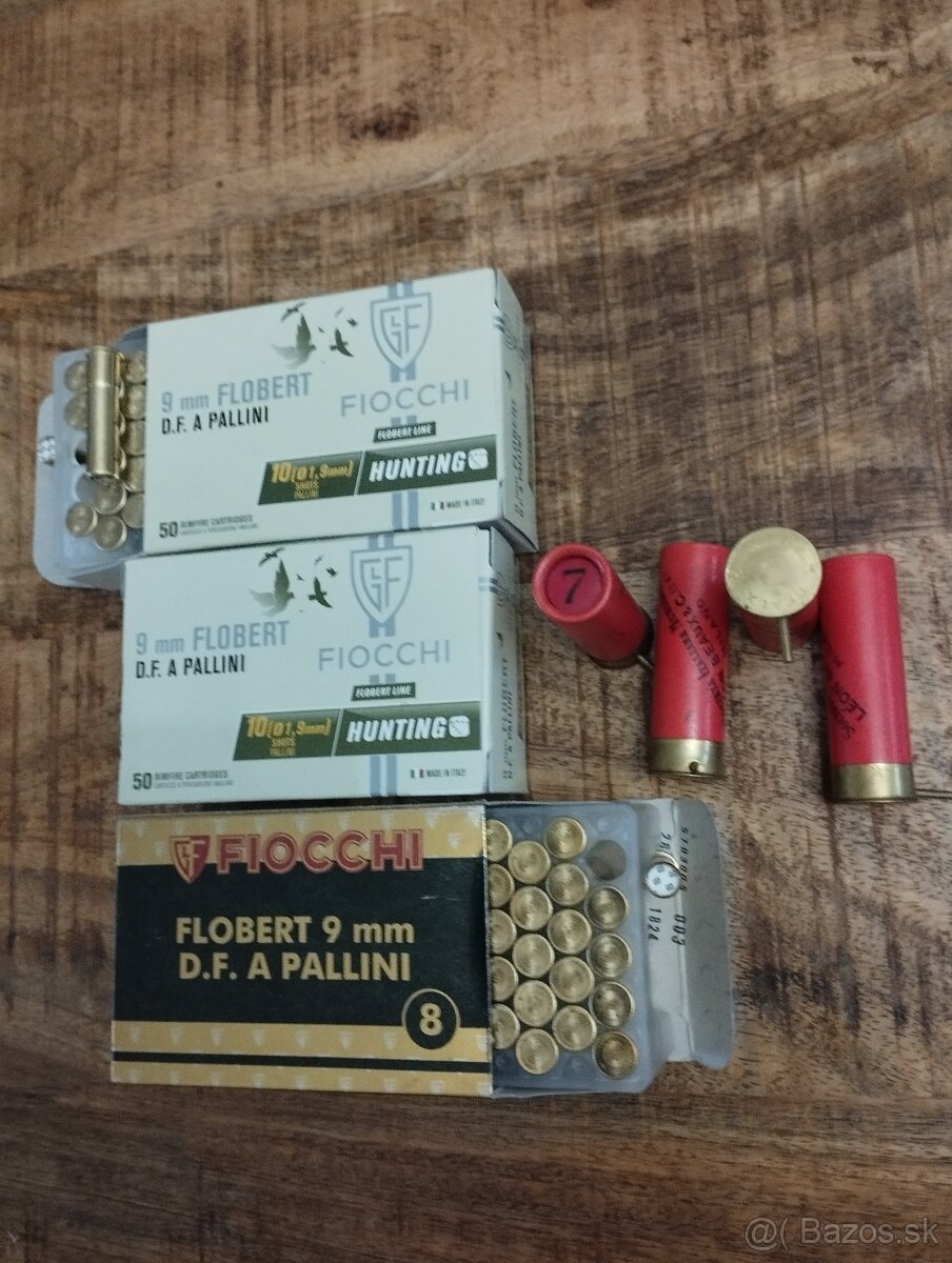 Naboje flobert 9mm Fiocchi + naboje 16 lefoš Italia