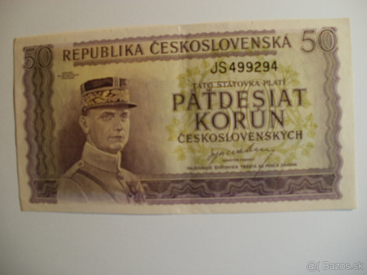 50 korún Československých