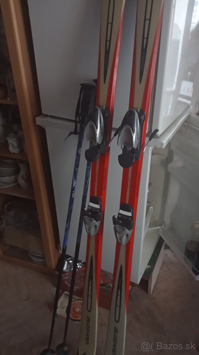 Lyže blizzard 170cm paličky 130