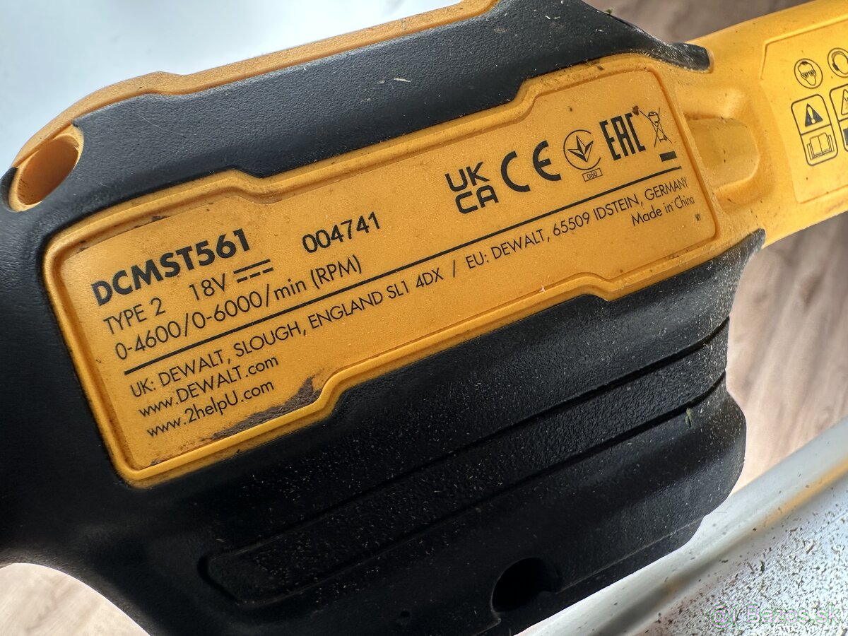 DeWALT DCMST561N Aku strunová kosačka (18V/36cm) bez akumulá