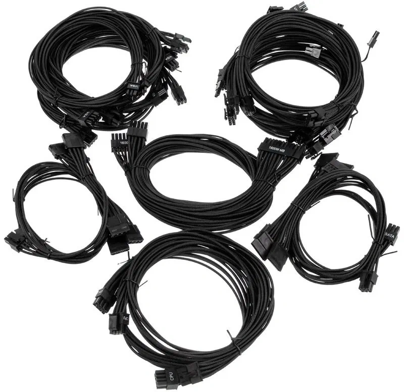 Super Flower Sleeve Cable Kit Pro - Black