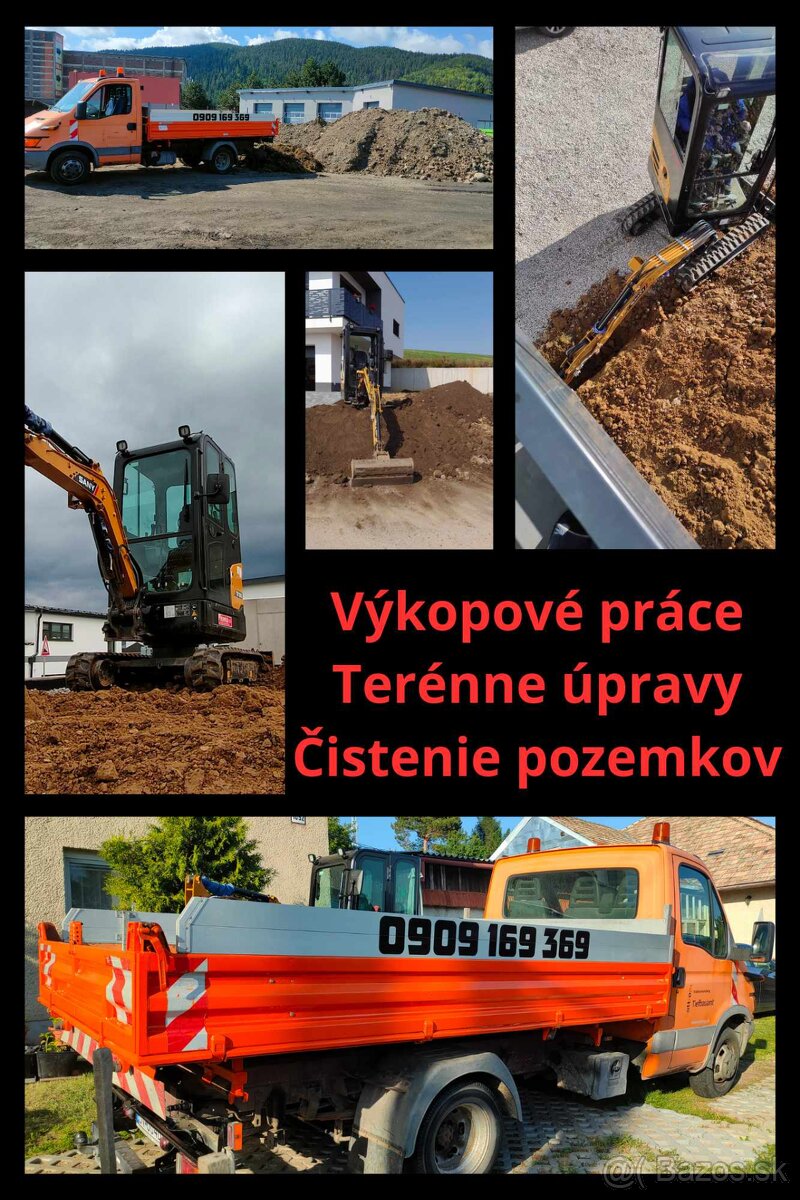 Terénne úpravy a výkopové práce