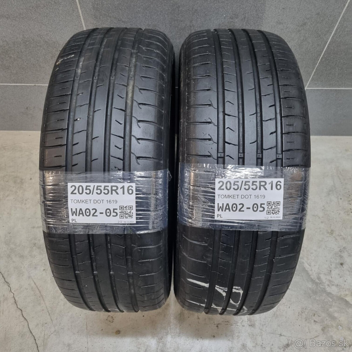 Letné pneumatiky 205/55 R16 TOMKET DOT1619