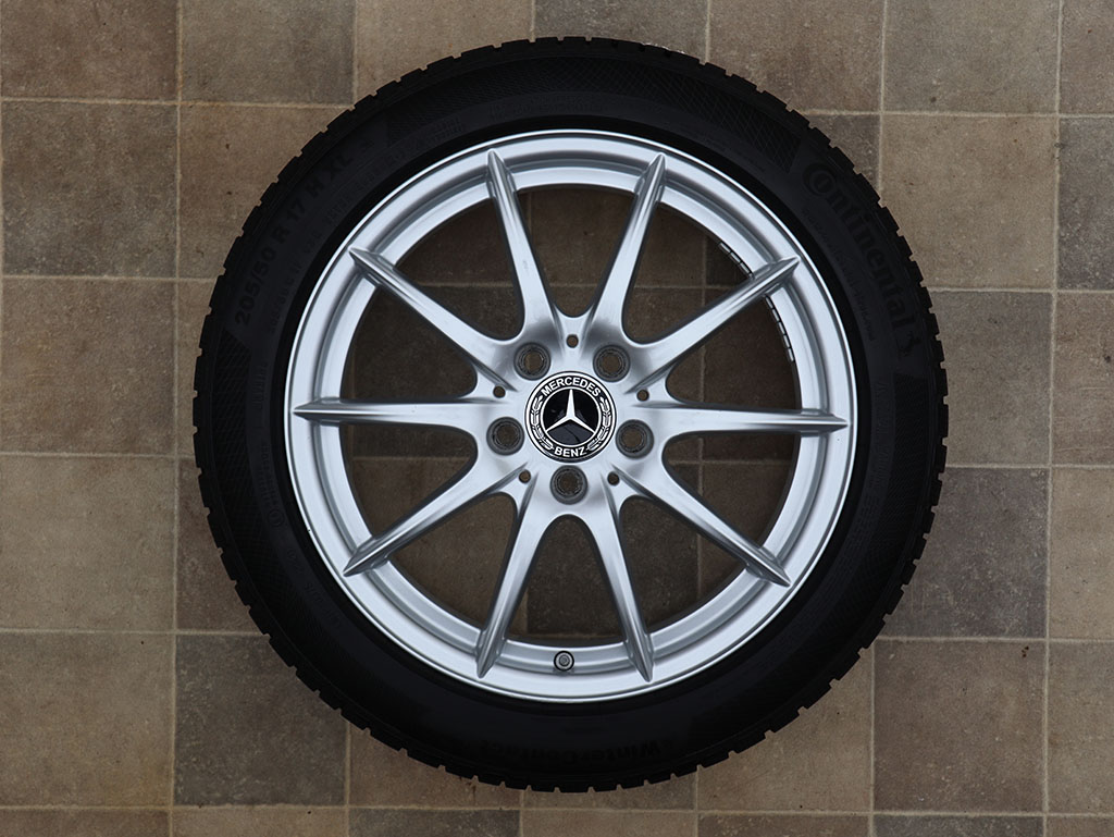 17" Alu kola = 5x112 = MERCEDES A-B-CLA CLASS – ZIMNÍ + ČID