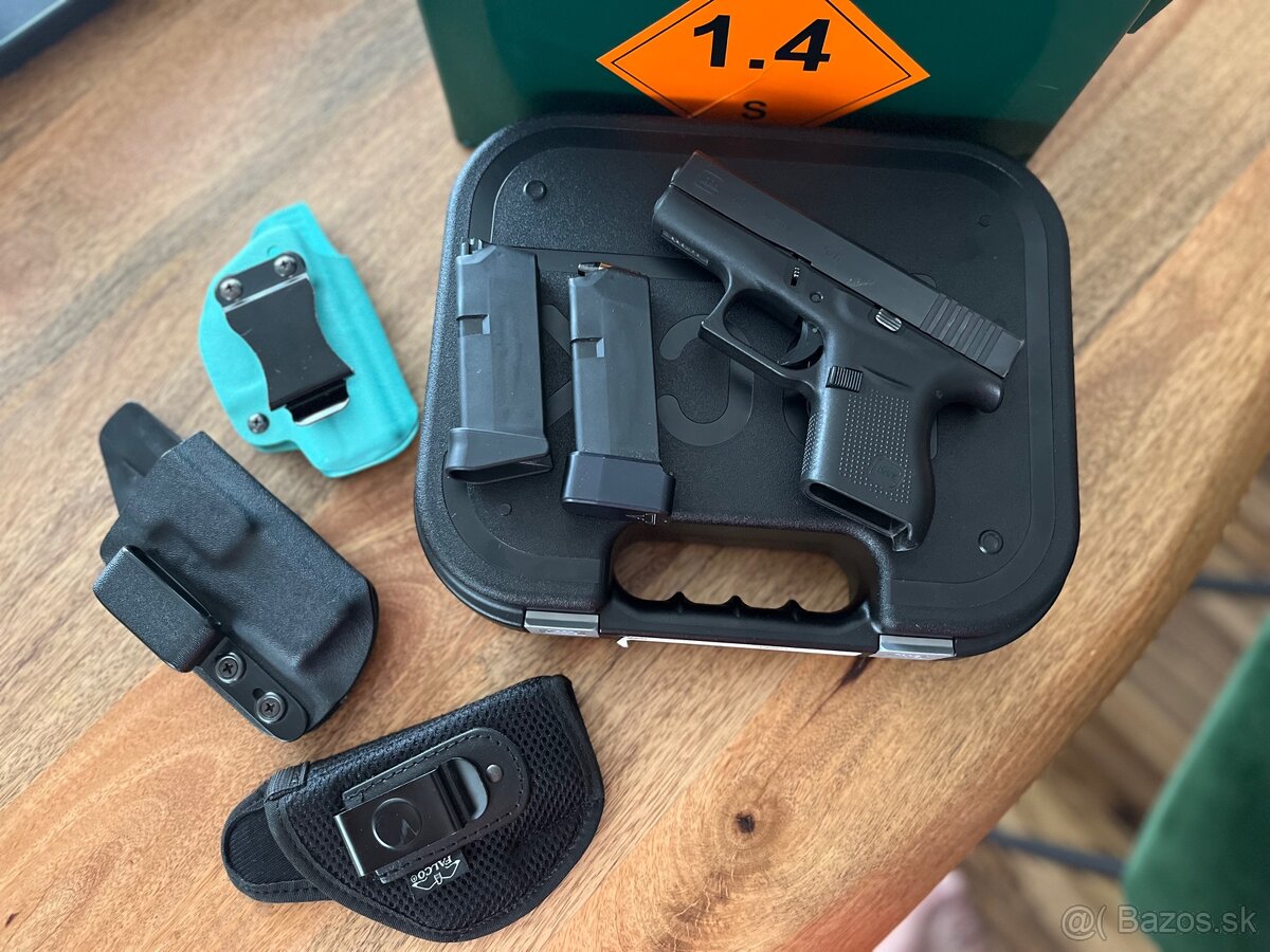 Predám Glock 43 – spoľahlivý subkompakt na EDC