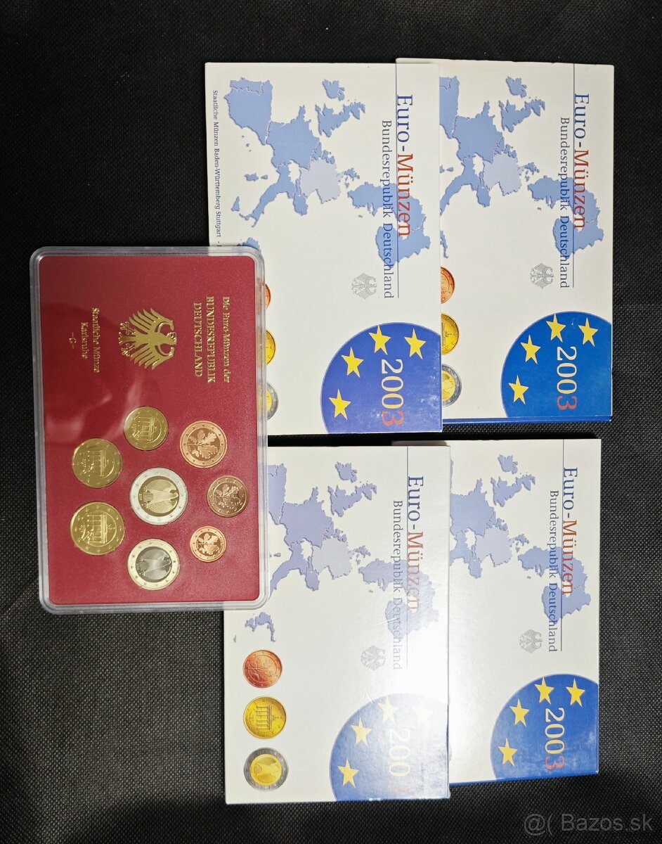 Nemecko 2002, 2003 PROOF sada