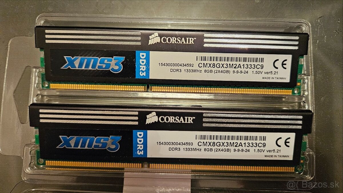 CORSAIR XMS3 DDR3 2 x 4GB (8GB kit)