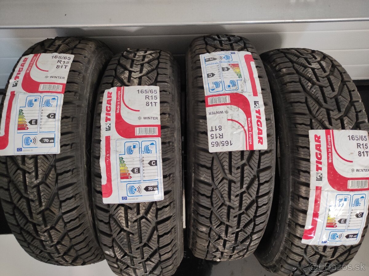 Zimne pneumatiky 165/65 R15 4ks NOVE