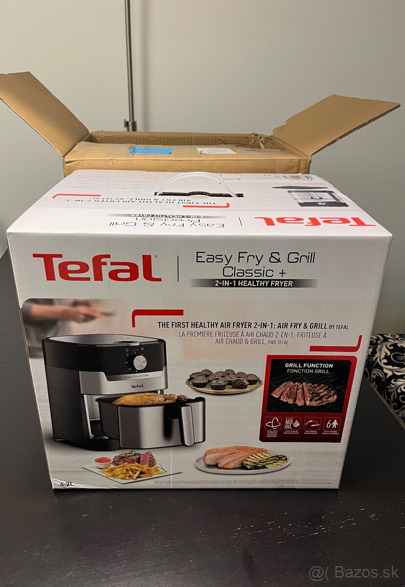 Tefal nová teplovzdušná fritéza Easy Fry&Grill 2v1