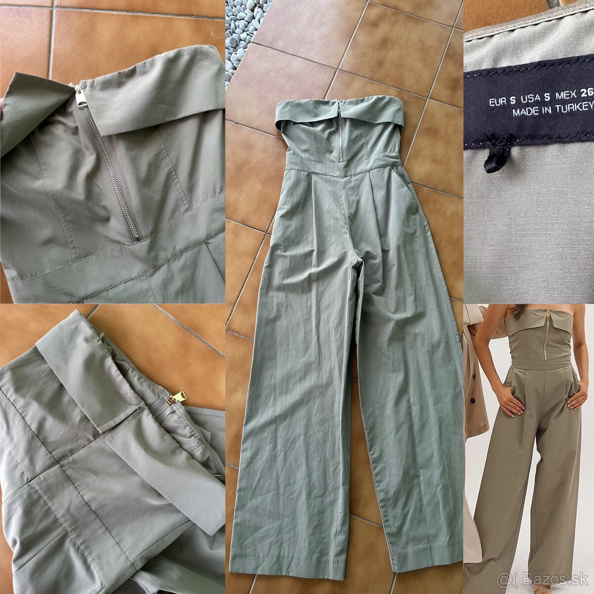 zara overal khaki