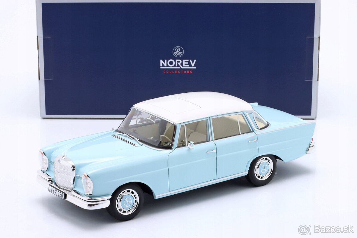 Mercedes-Benz 220 S /1965/ light blue, 1:18 Norev[