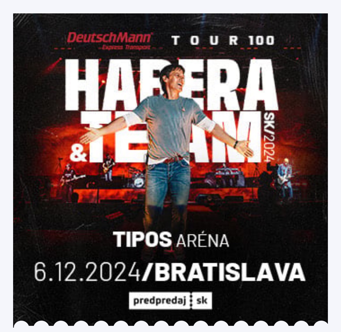 Kúpim VIP lístky na HABERA & TEAM TOUR 100 v BA