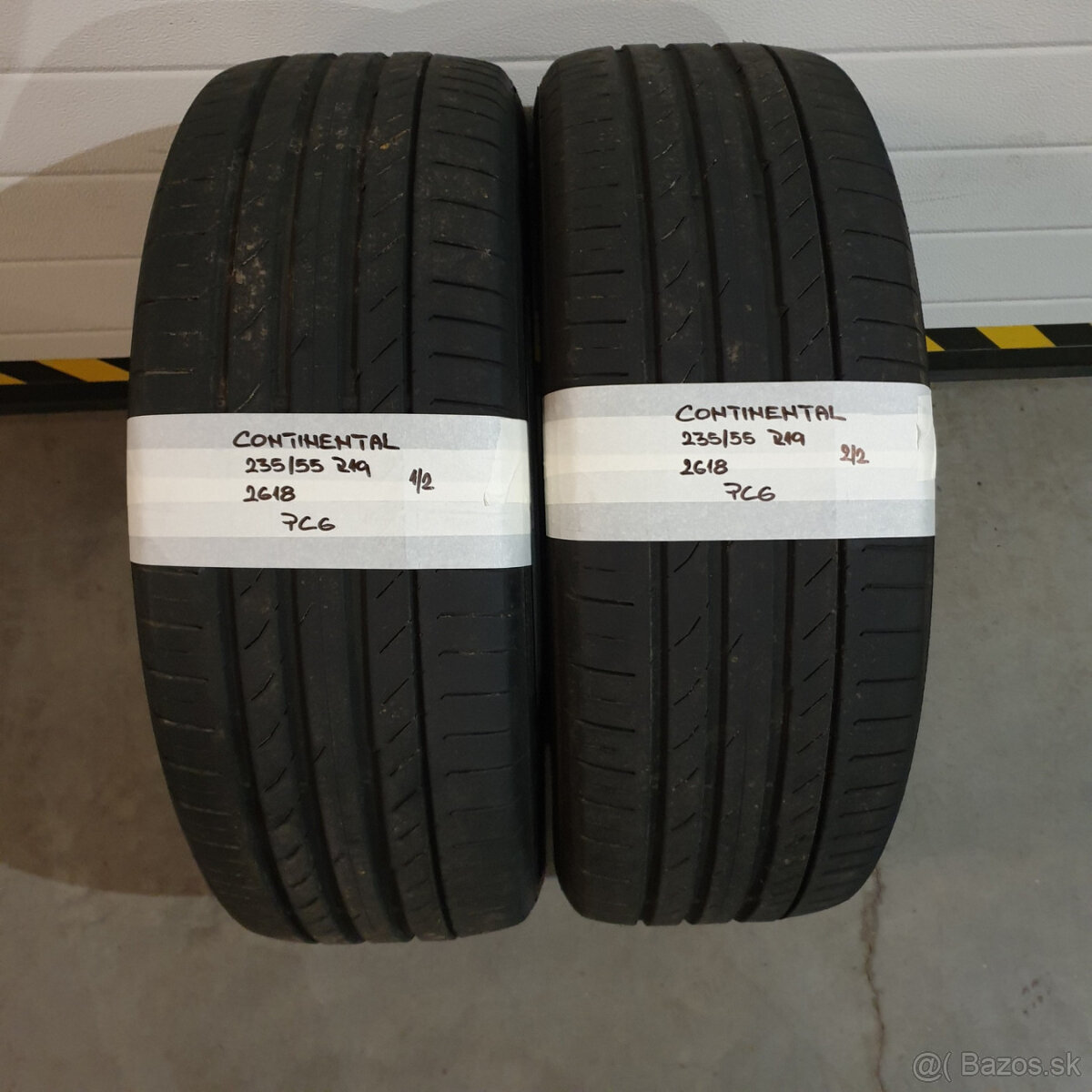 235/55 R19 CONTINENTAL pár letných pneumatík