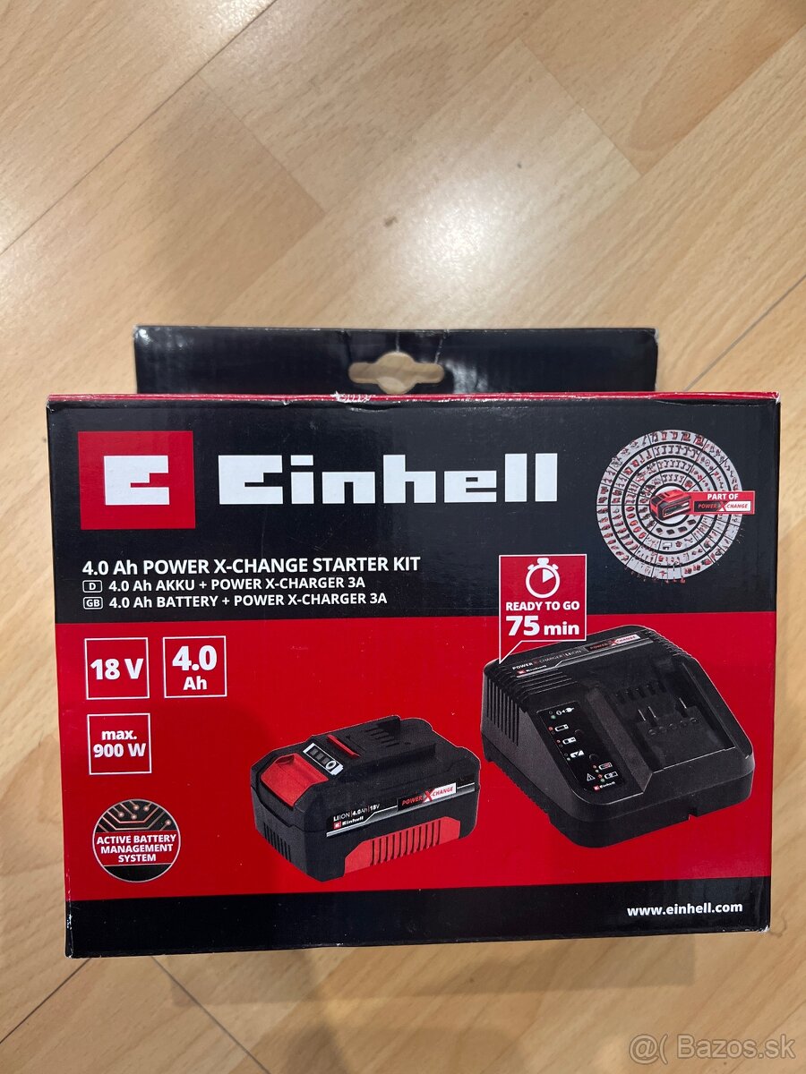 Einhell 4.0 Ah power x-change starter kit