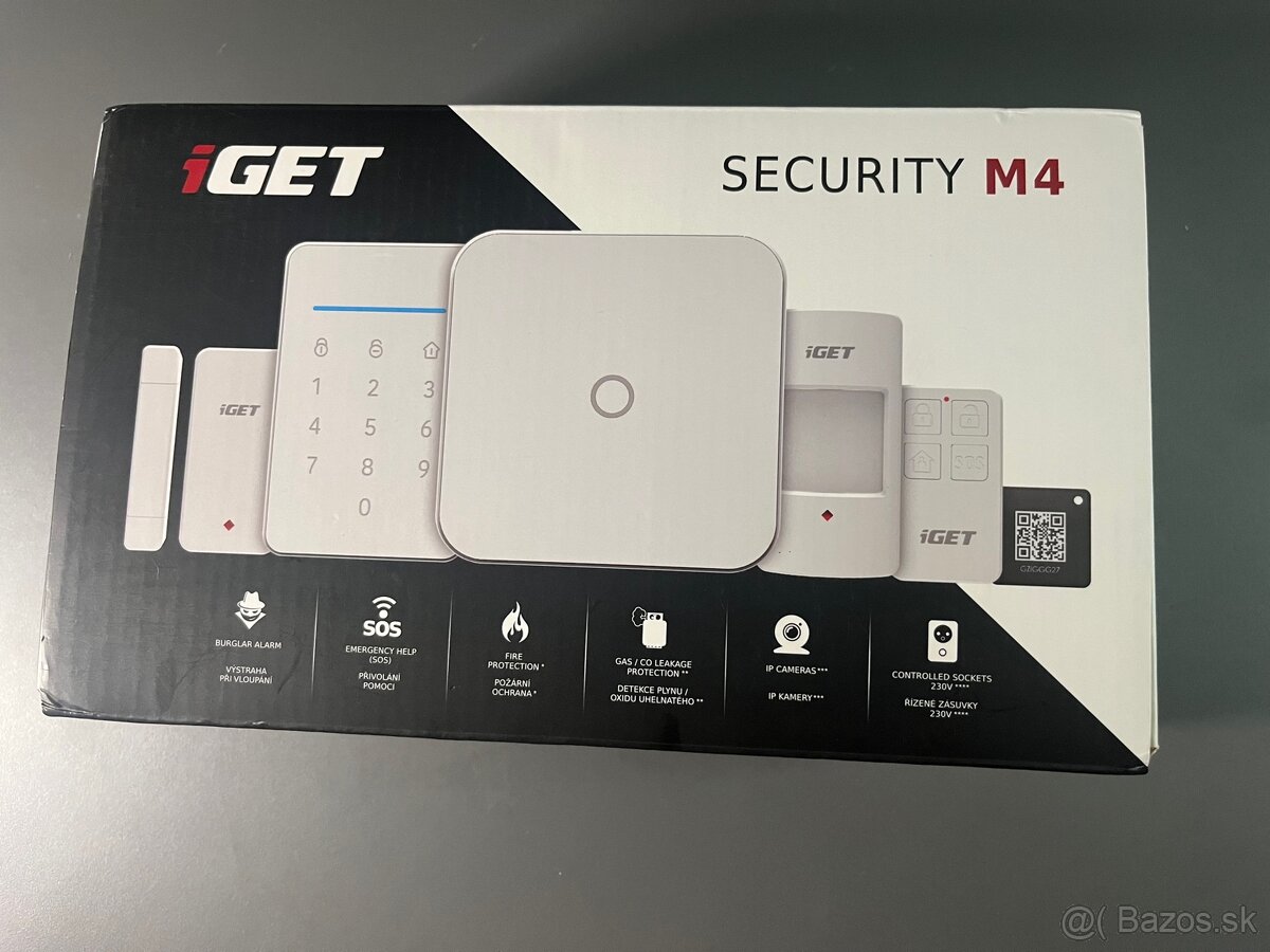 Zabezpečovací systém alarm iGET SECURITY M4+detektory navyše