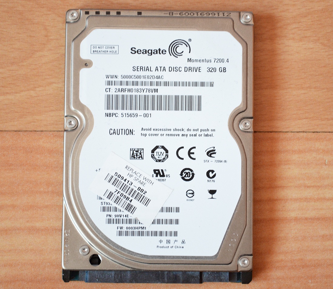 HDD 2,5" Seagate 320GB / SATAII / 7200RPM