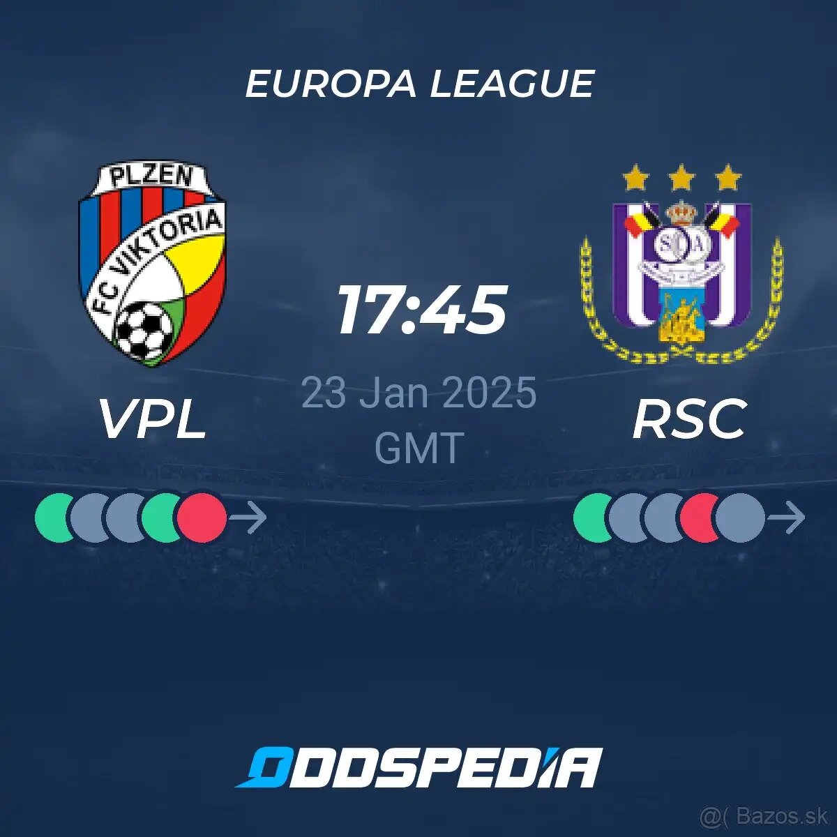 4 vstupenky na FC Viktoria Plzeň a Anderlecht