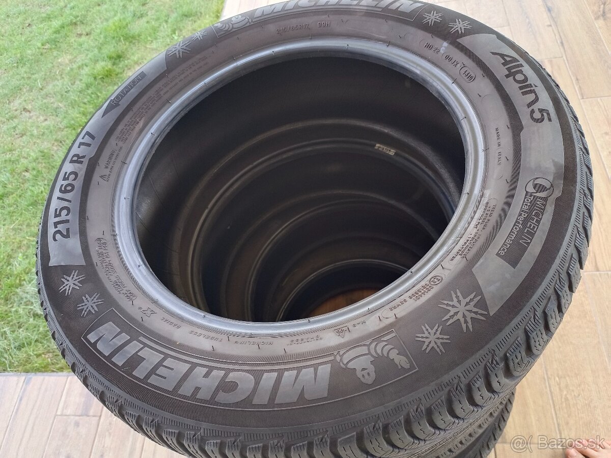 Zimne pneumatiky Michelin 215/65 R17 99H (jazdene)