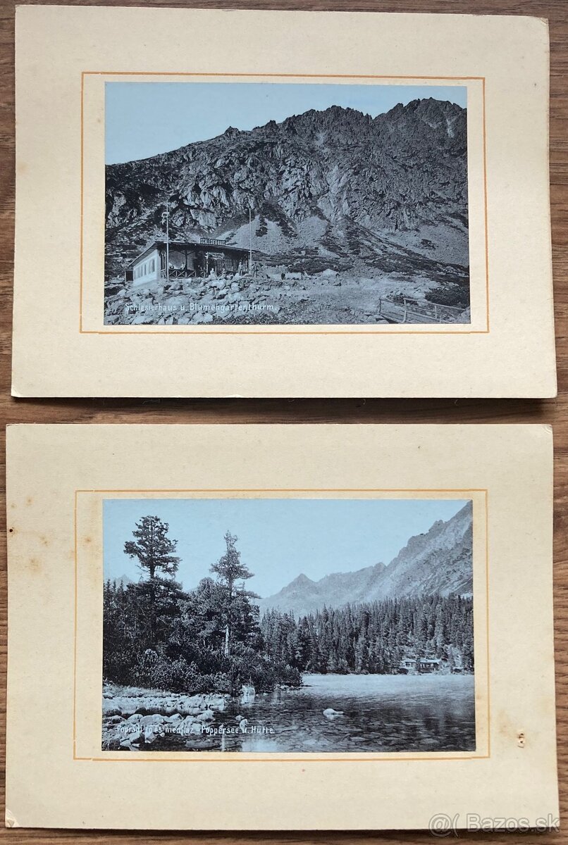 Tatry - 2 kabinetky z prelomu storočia (okolo 1900)