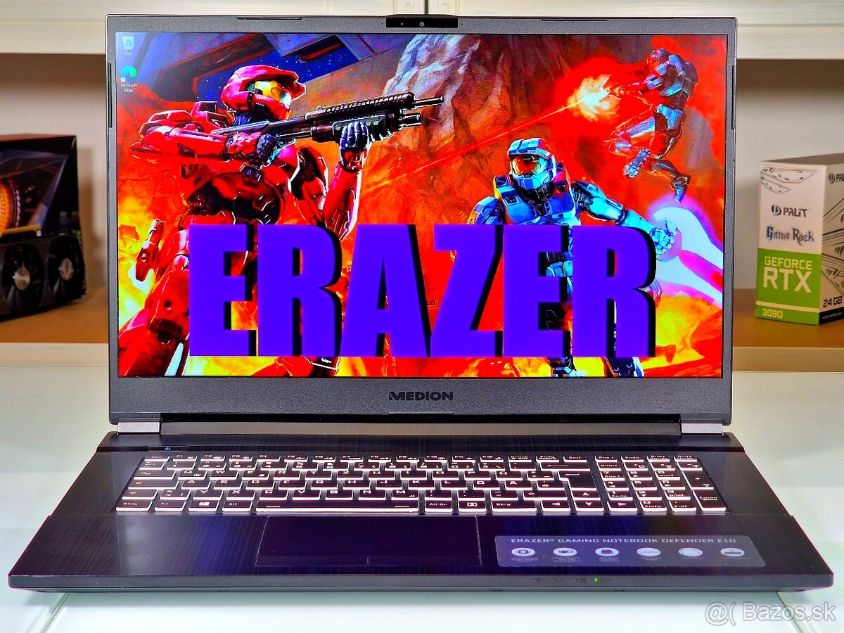 Herný notebook ERAZER | 17,3" 144Hz | i7-10750H | 16GB | SSD