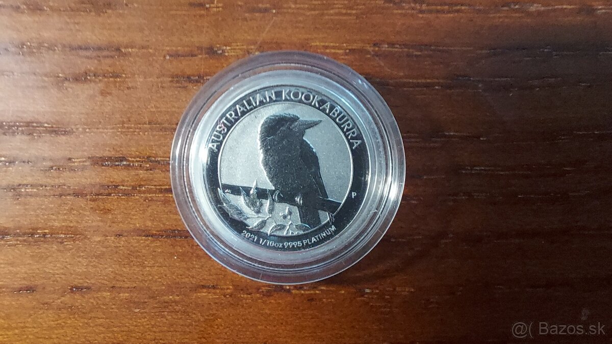 Kookaburra 1/10 oz platina