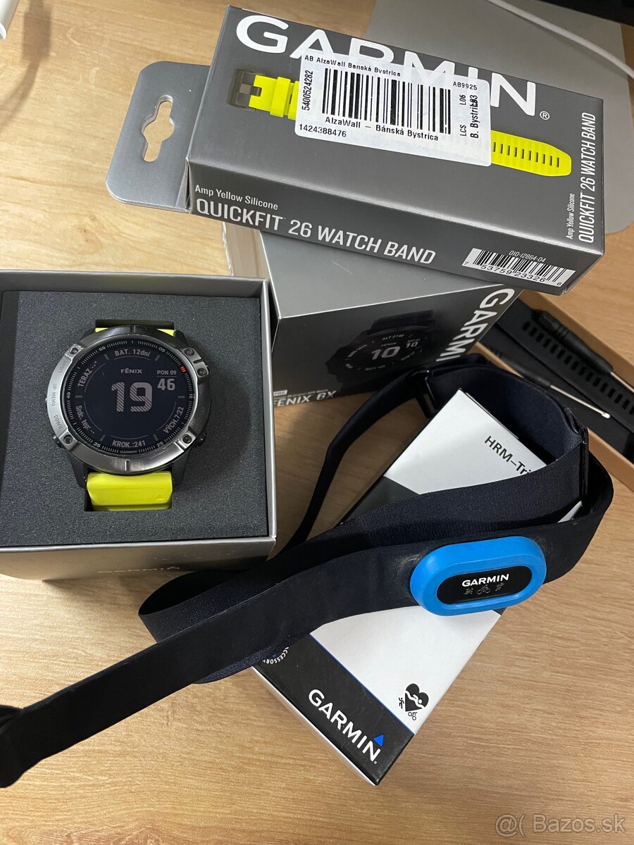 Predám GARMIN FÉNIX 6X PRO + HRM-Tri hrudný pás