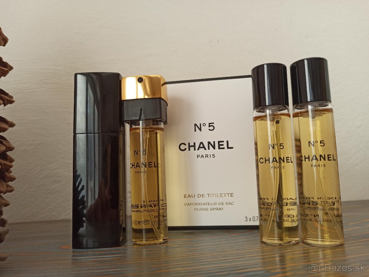 Chanel No. 5 toaletná voda 3x20 ml + sprej