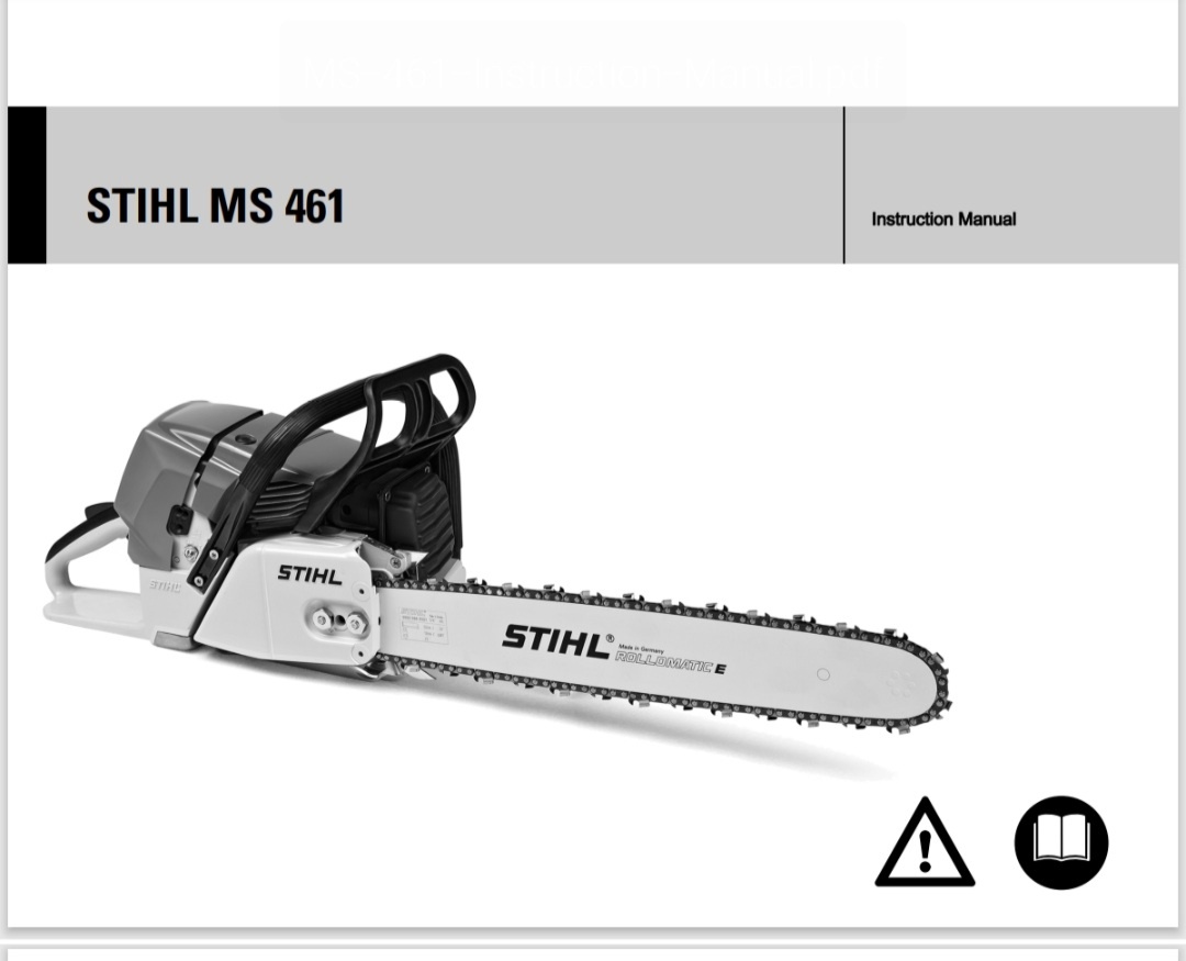 Kúpim manuál k píle Stihl MS 461