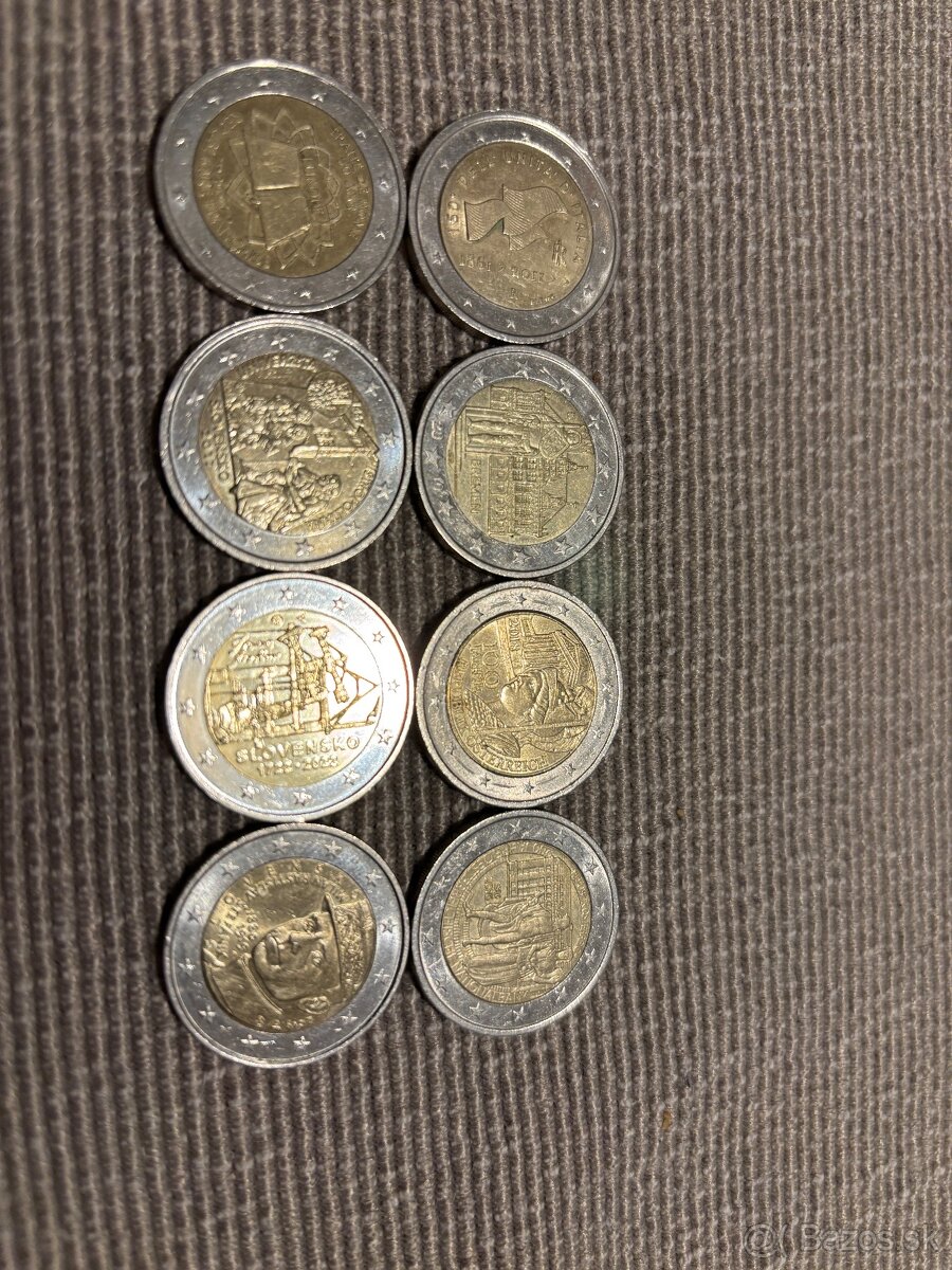 2€ jubilejné mince mix